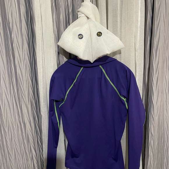 New, Nike Purple and Green Long Sleeve Athletic Top Jacket - Picture 3 of 11